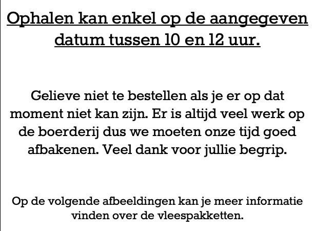 Pakket Rundvlees 10 kg