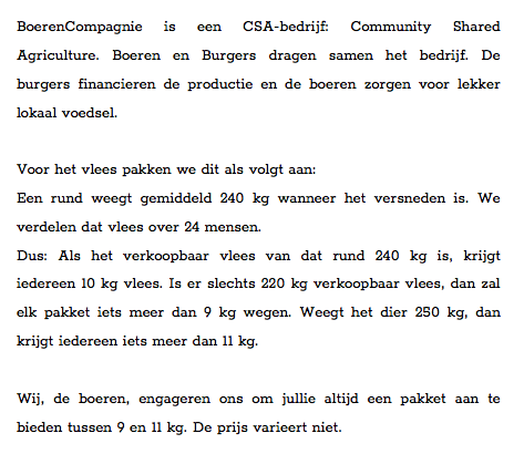 Pakket Rundvlees 10 kg